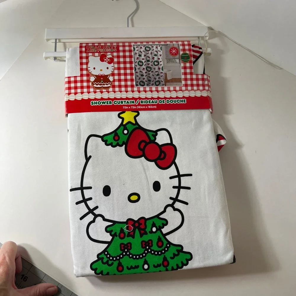 Hello Kitty Christmas Shower Curtain 72 x 72